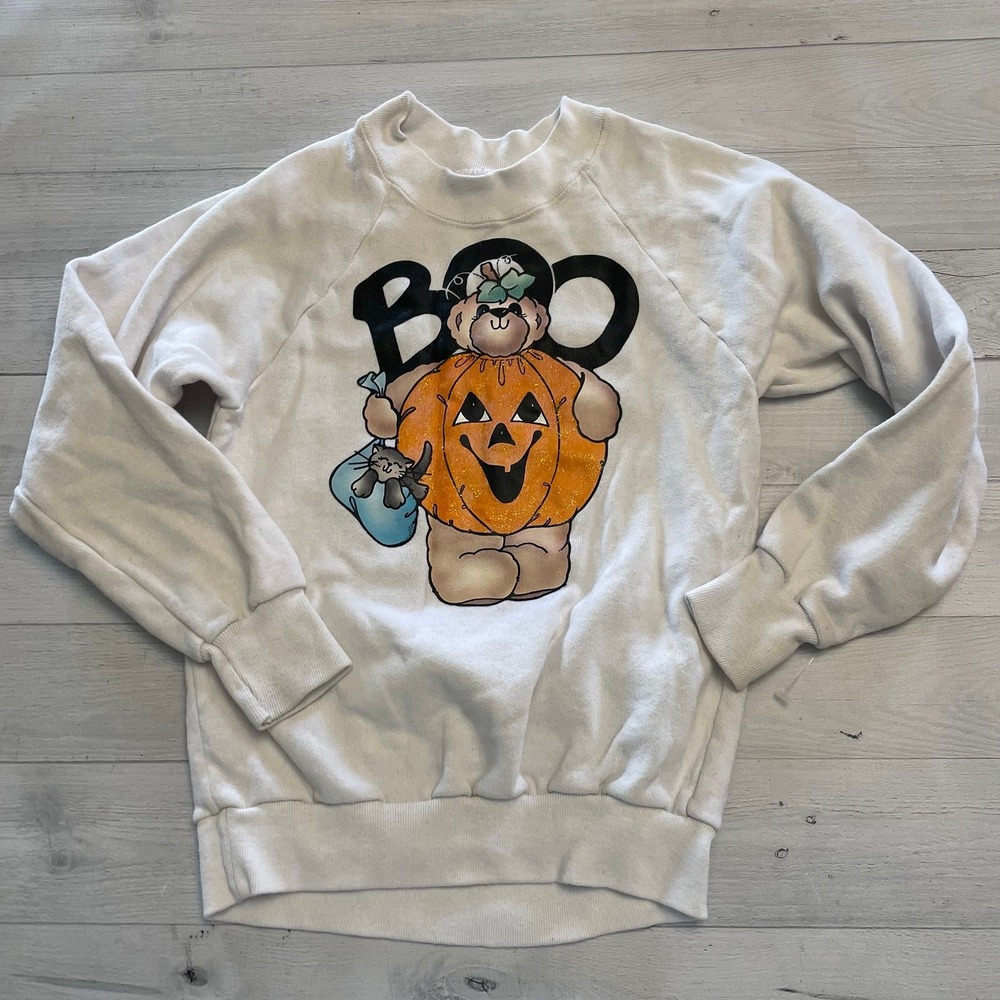 Vintage girls halloween sweatshirt‎ medium 10/12